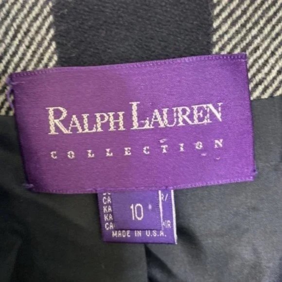 SOLD Vintage Ralph Lauren Collection Purple Label Wool Cashmere Plaid Jacket - Picture 3 of 7